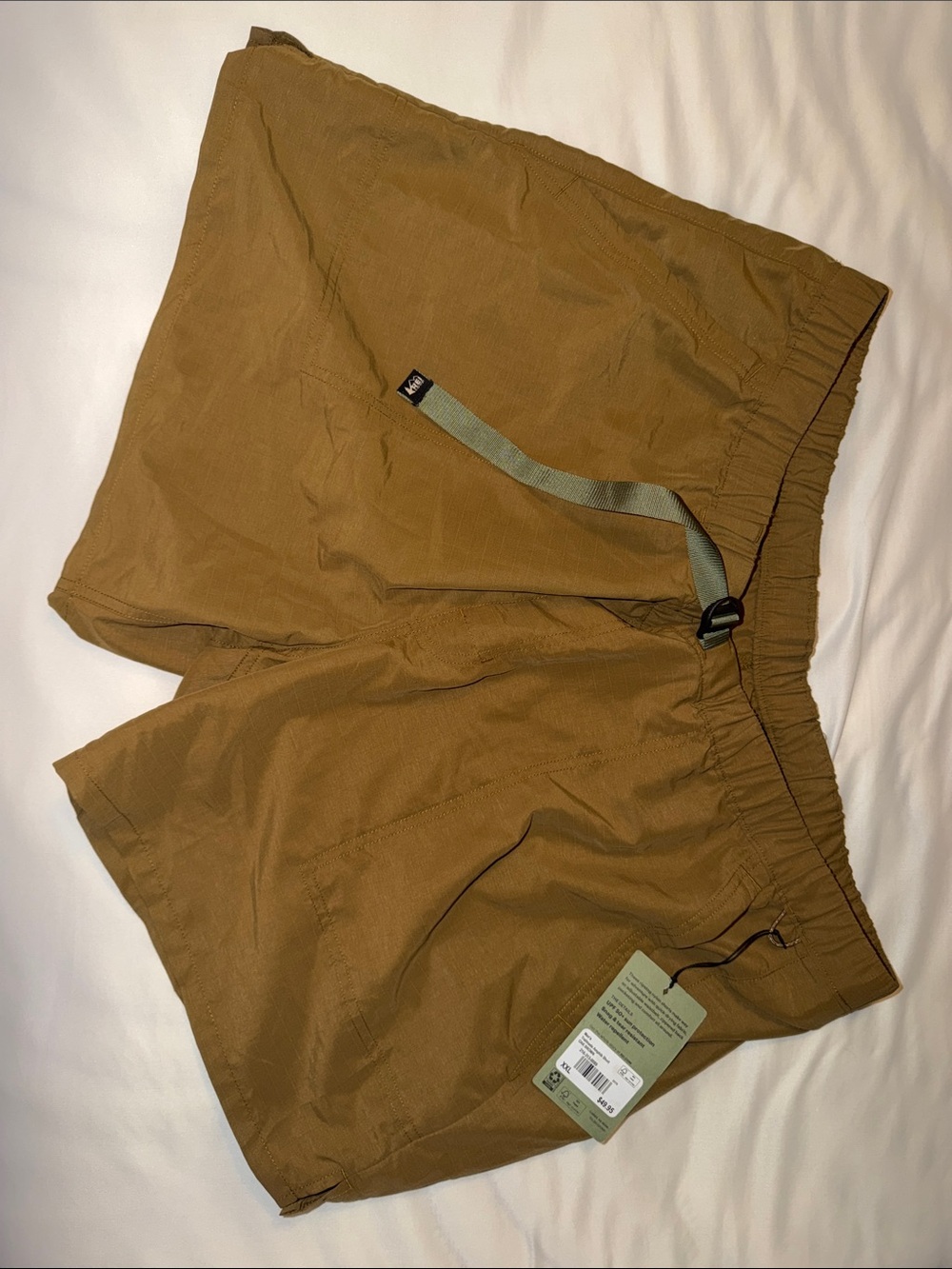 REI Trailmade Amphib Shorts Mens XXL Belted Ripstop Hiking Swim UPF 50 NEW